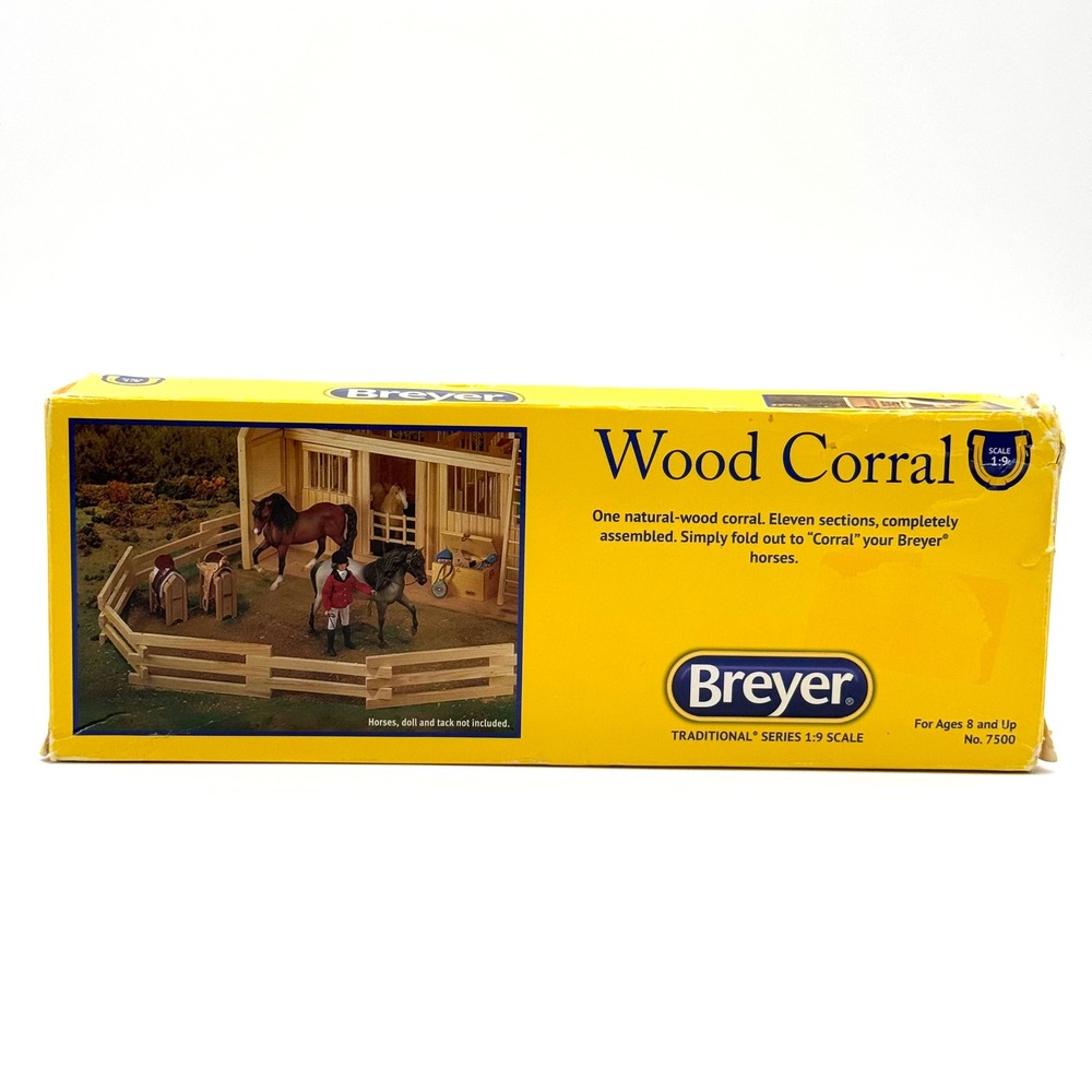 Breyer Wood Corral 7500 Traditional Series Fencing 1:9 Scale 8 Feet